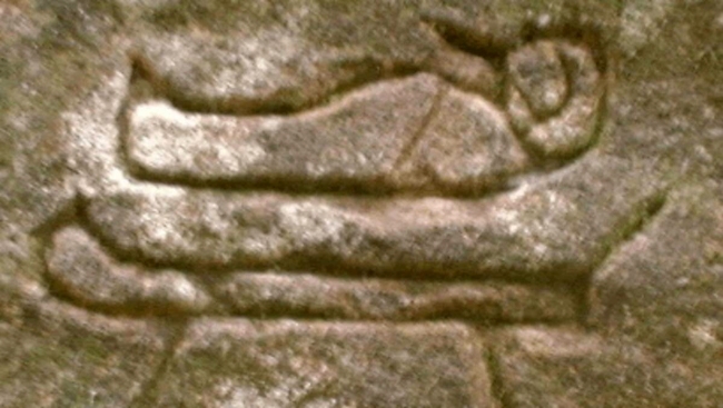 The hieroglyphs at Kariong suggest a burial place or tomb