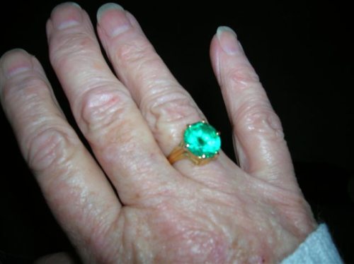 green ring from Sai Baba